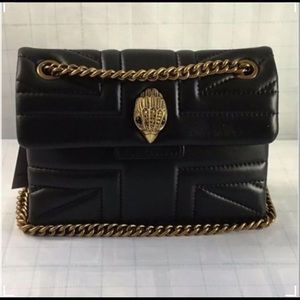 Mini Kensington black Leather Bag KURT GEIGER